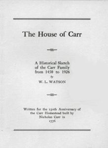House Of Carr Cover