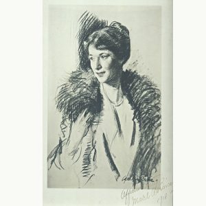 A 1918 portrait of Mabel Brice by Adlophe Borie done at the height of Mabel’s envolvement in Belgian relief.