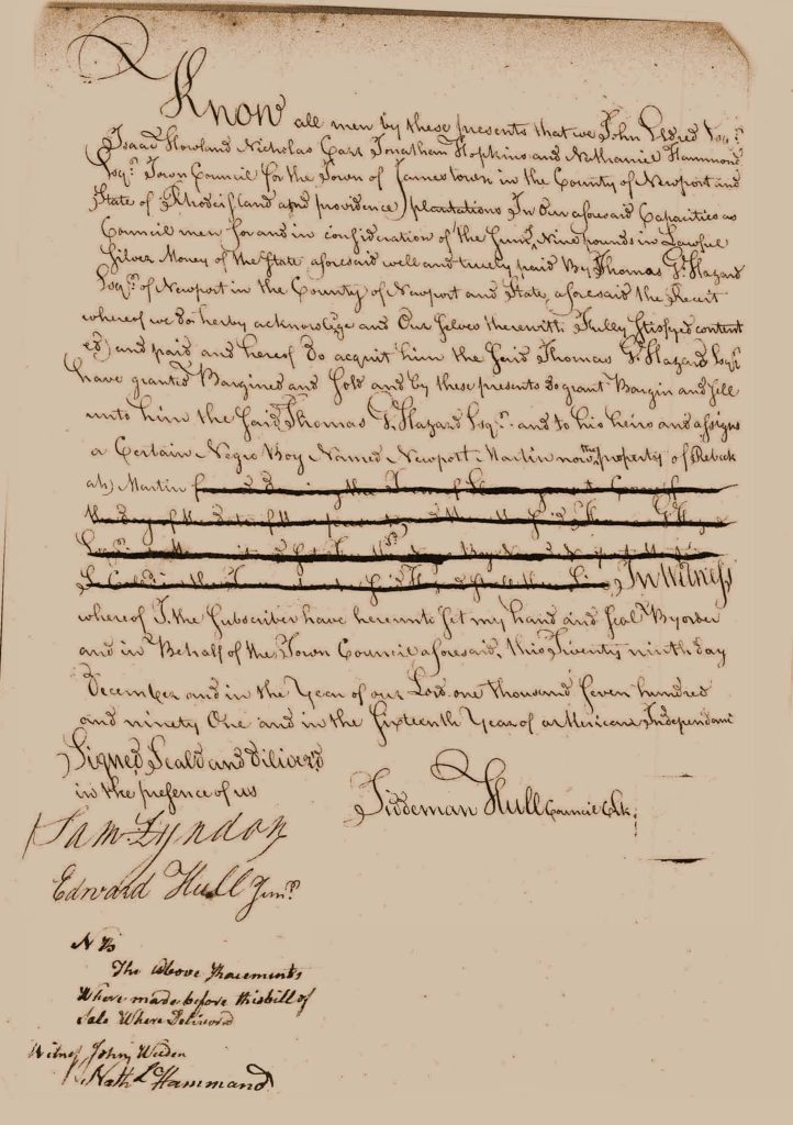 Jamestown Slave History Document