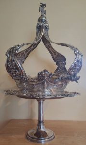 The Holy Ghost Society’s crown of Espirito Santo. Introduced to Jamestown in 1922, the crown was passed from Portuguese household to household for decades. The current keeper is Fran Lopes.