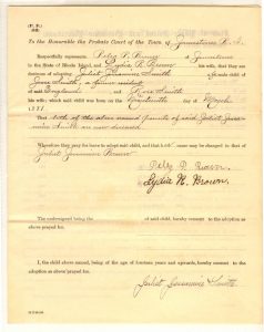 Adoption papers