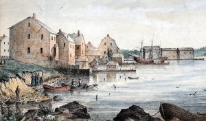 Newport harbour from the blue rocks