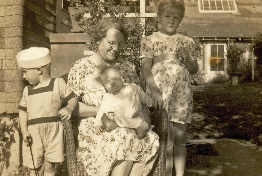 Mary Elizabeth Clarke with Grandchildren