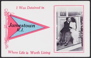 Postcard "Detained in Jamestown"