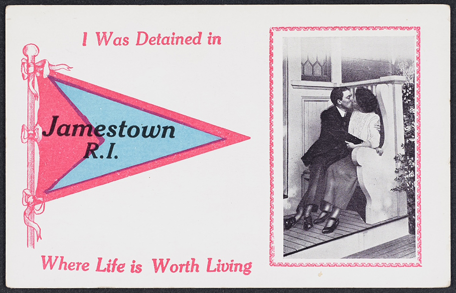 Postcard "Detained in Jamestown"
