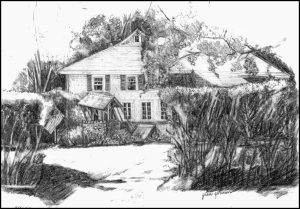 sketch Greene farmhouse